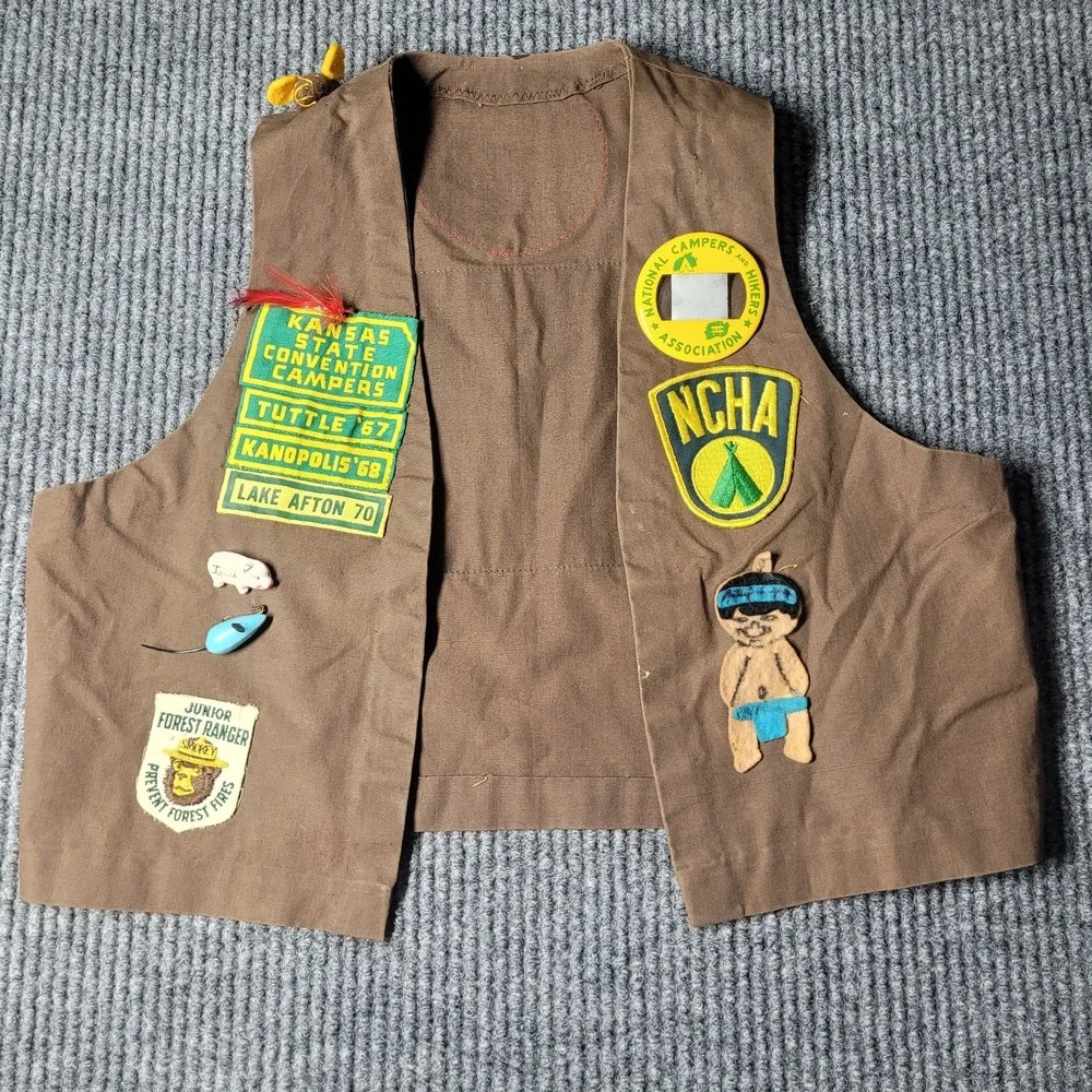 NCHA National Campers & Hikers Association 70's‎ Kids Vest Vintage